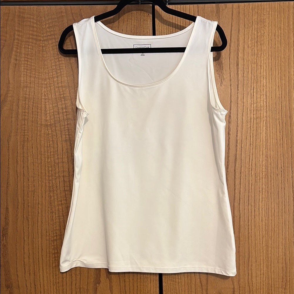 Women's White Sleeveless Top